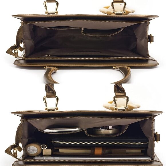 Women's Fashion Handbags Tote Bags Shoulder Bag Top Handle Satchel Purse Set 4pc - Picture 5 of 7